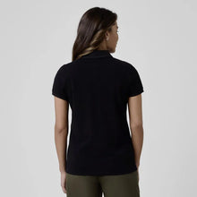 Load image into Gallery viewer, BMW Women’s Black Polo Shirt – Tonal Embroidered Logo - Regular Fit