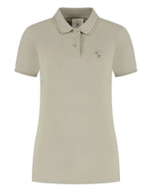 Load image into Gallery viewer, BMW Women’s Beige Polo Shirt – Tonal Embroidered Logo - Regular Fit
