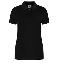 Load image into Gallery viewer, BMW Women’s Black Polo Shirt – Tonal Embroidered Logo - Regular Fit