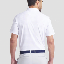 Load image into Gallery viewer, PUMA | BMW Men’s Houndstooth Polo - White Glow