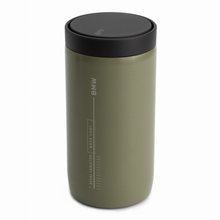 Load image into Gallery viewer, BMW Thermal Mug Push - 330 ml - Green/Beige