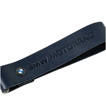 Load image into Gallery viewer, BMW Motorrad Leather Keyring – Black
