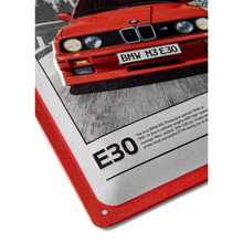 Load image into Gallery viewer, BMW M3 E30 1986 - Metal Wall Sign - 20 x 30 cm