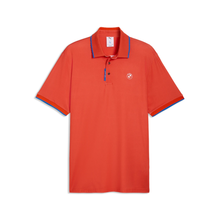 Load image into Gallery viewer, PUMA I BMW Twisted Diamond Men’s Polo– Dark Orange