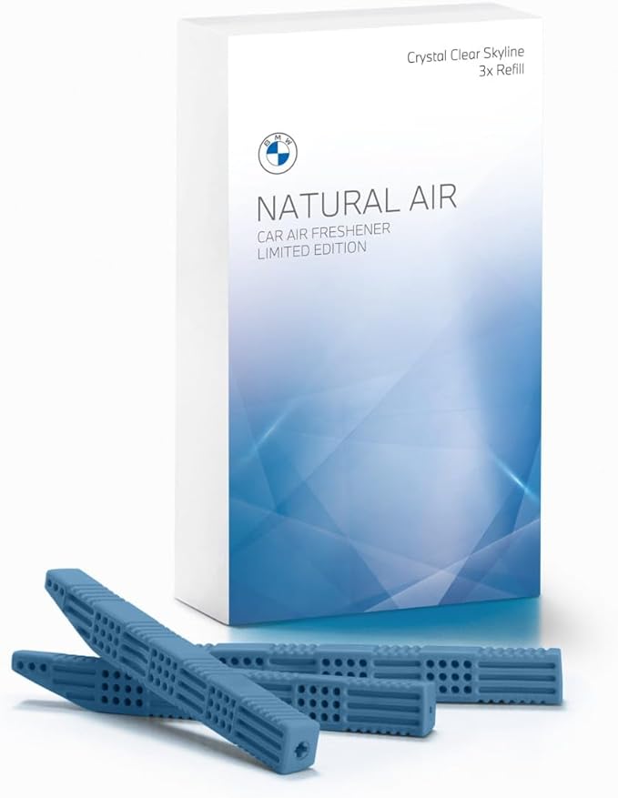 BMW Natural Air Scent Refills – Crystal Clear Skyline - Set of 3 - Car Fragrance