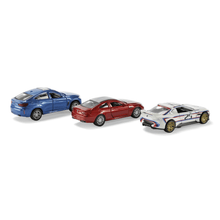 Load image into Gallery viewer, BMW Pullback Toy Cars - Scale: 1:41 - Models: 3.0 CSL R, X6M, M6 - Rubber Tires - Diecast
