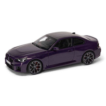 Load image into Gallery viewer, BMW Miniature M2 (G87) - 1:18 Scale - Thunder Night Metallic Color
