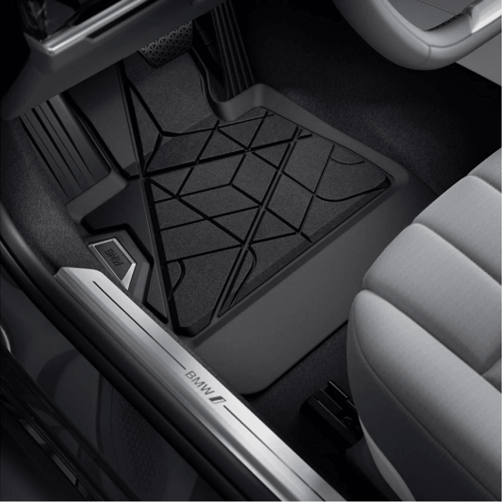 BMW All Weather Floor Mat, Front, 7 Series (G70),  Set of 2, with option 04F4, Black