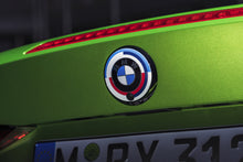 Load image into Gallery viewer, BMW 50 Years of M Badge Set for BMW Series – Front, Rear, and Hub Caps
