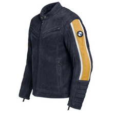 Load image into Gallery viewer, BMW Motorrad Schwabing Motorcycle Men&#39;s Jacket - Navy/Yellow - Size XL
