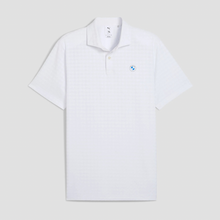 Load image into Gallery viewer, PUMA | BMW Men’s Houndstooth Polo - White Glow
