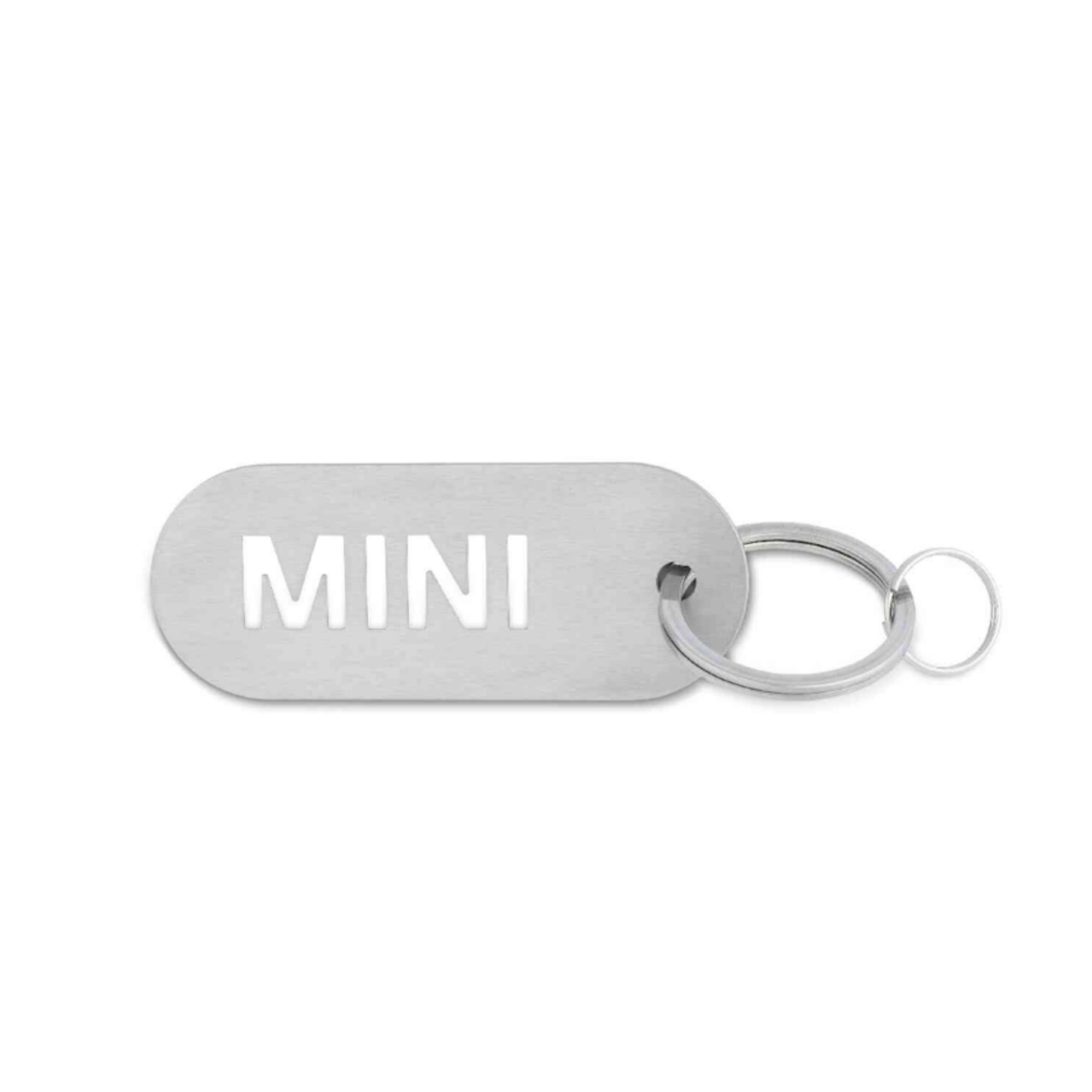 MINI Wordmark Keyring - Silver
