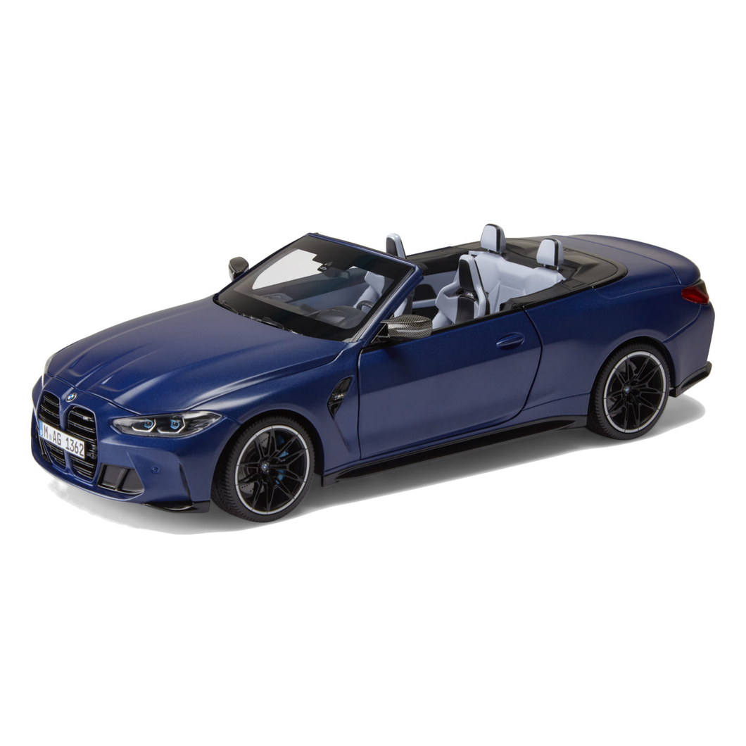 BMW M4 (G83) Cabrio – 1:18 Scale Model - Blue