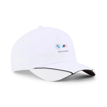 Load image into Gallery viewer, BMW M MOTORSPORT BASEBALL CAP - WHITE or BLACK - ADJUSTABLE
