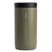 Load image into Gallery viewer, BMW Thermal Mug Push - 330 ml - Green/Beige
