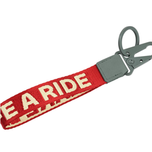 Load image into Gallery viewer, BMW Motorrad “Make Life a Ride” Jacquard Keyring – Red
