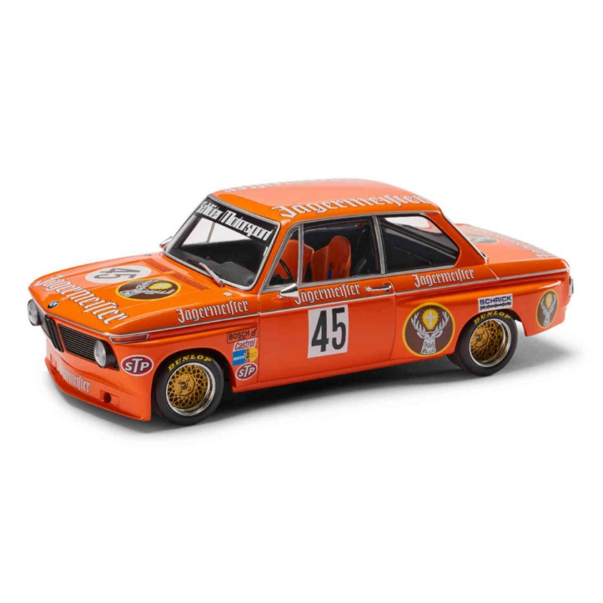 BMW 2002 Jägermeister 1974 – 1:18 Scale Model - Orange – BMW AGMC