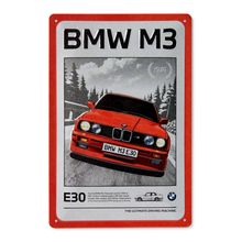Load image into Gallery viewer, BMW M3 E30 1986 - Metal Wall Sign - 20 x 30 cm
