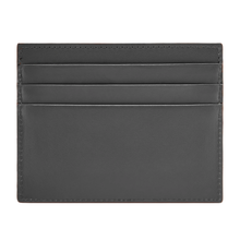 Load image into Gallery viewer, BMW Leather Credit Card Holder — Satin Gray / Chestnut
