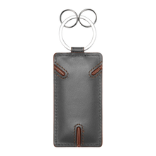Load image into Gallery viewer, BMW Leather Key Chain — Gray / Chestnut
