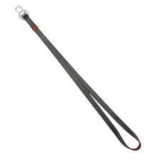 Load image into Gallery viewer, BMW Leather Lanyard — Gray / Chestnut
