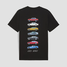 Load image into Gallery viewer, BMW 50 Years of 3 Series Regular Graphic Car T-Shirt - Black (RELAXED FIT)
