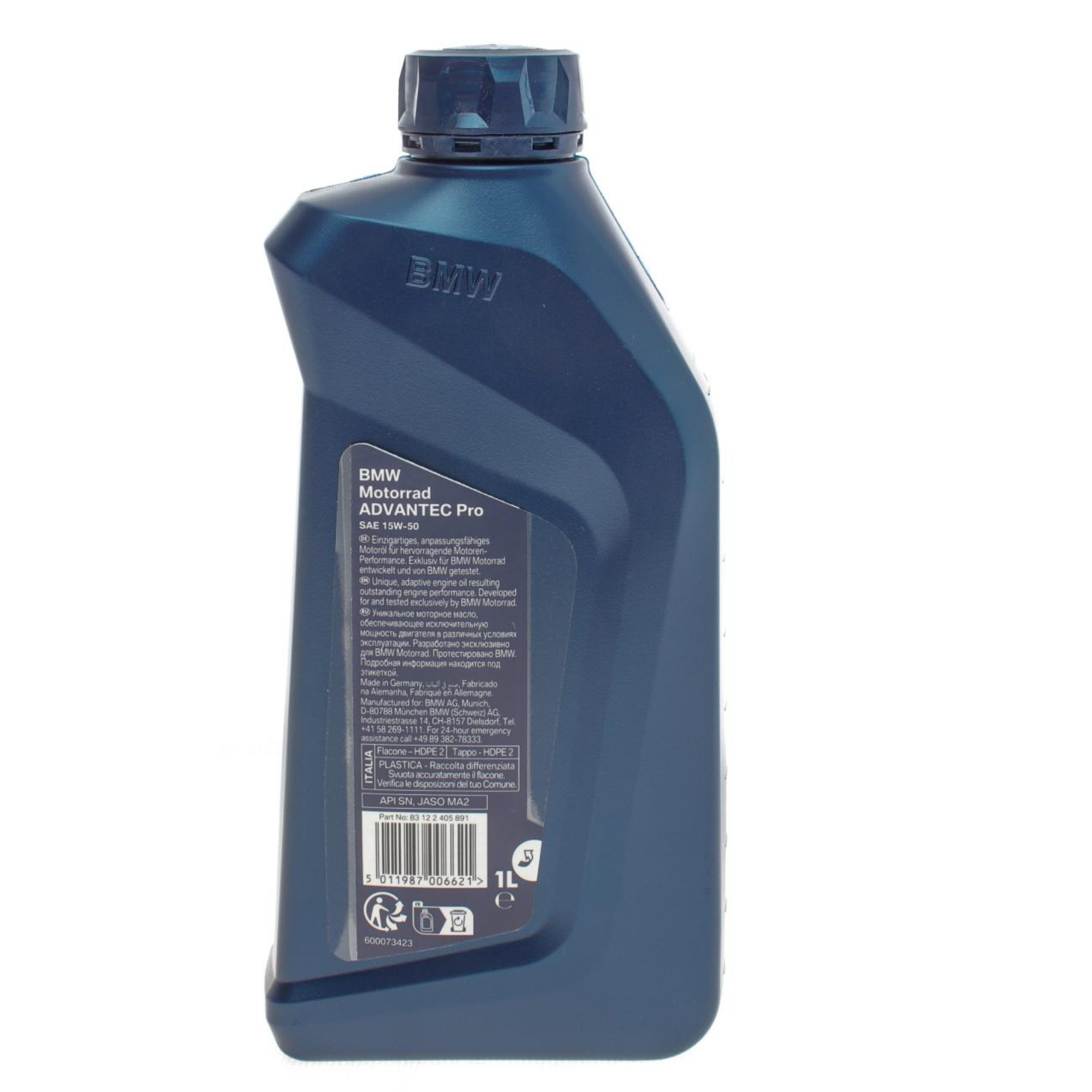 BMW MOTORRAD ADVANTEC PRO Engine Oil - 15W-50 - 1L – BMW AGMC BMW MOTORRAD ADVANTEC PRO Engine Oil - 15W-50 - 1L – BMW AGMC